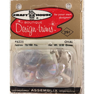 Vintage CRAFT HOUSE Boutique Design-Trims 75/100 Pcs. Oval